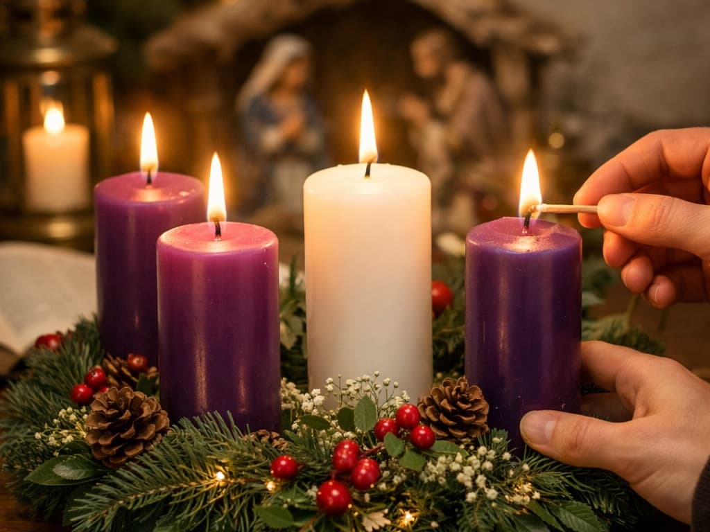 La cuarta vela de Adviento: la luz del amor que ya se siente cerca