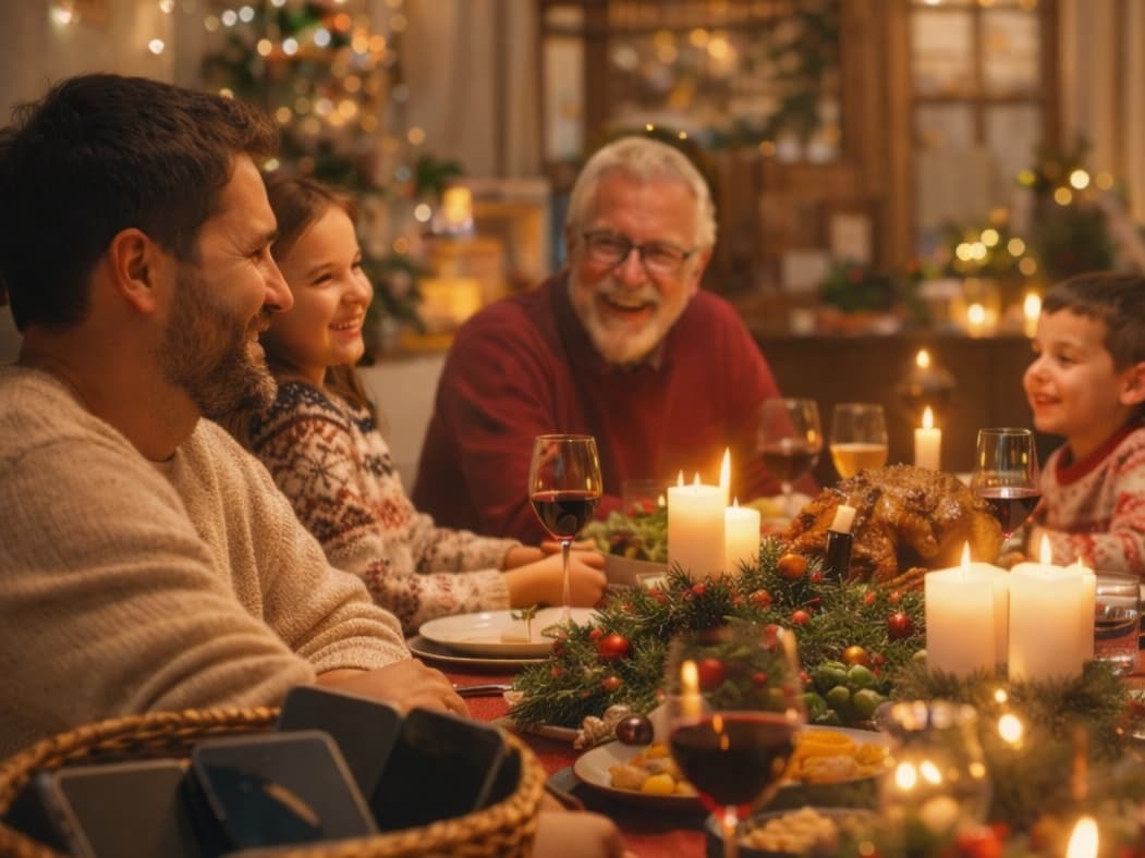 Navidad sin celular: el mejor regalo es estar presentes