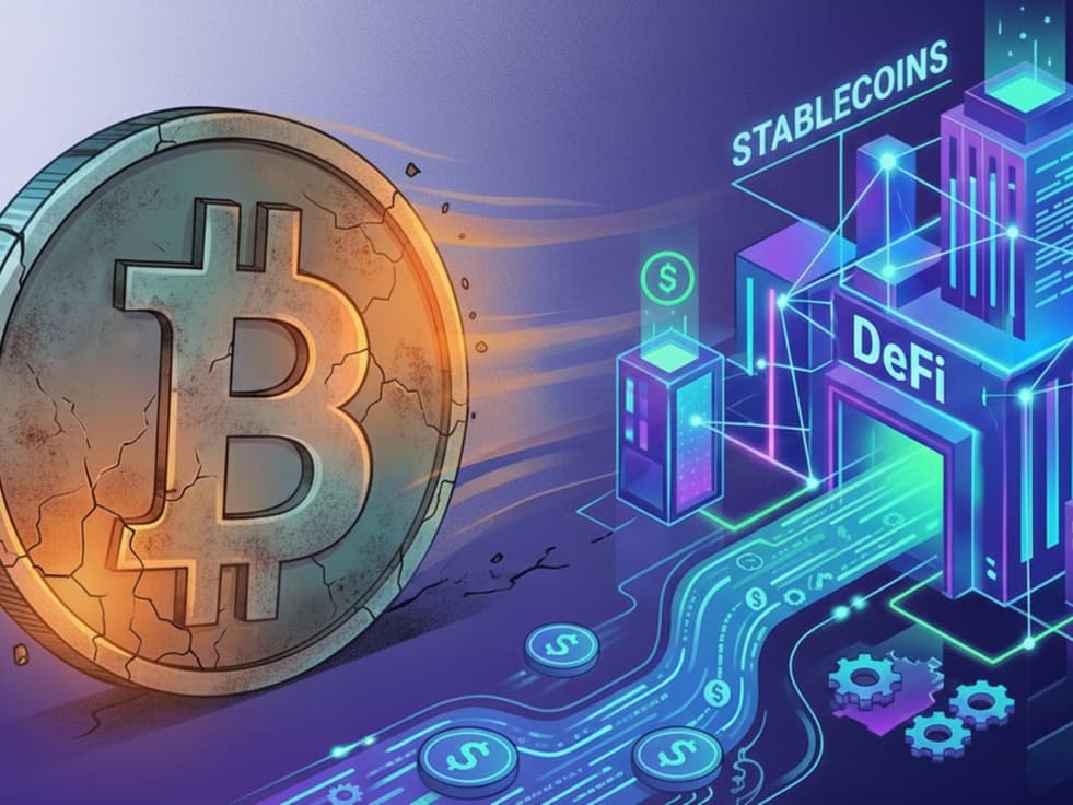 Bitcoin pierde impulso y abre paso a una nueva etapa cripto impulsada por stablecoins y DeFi