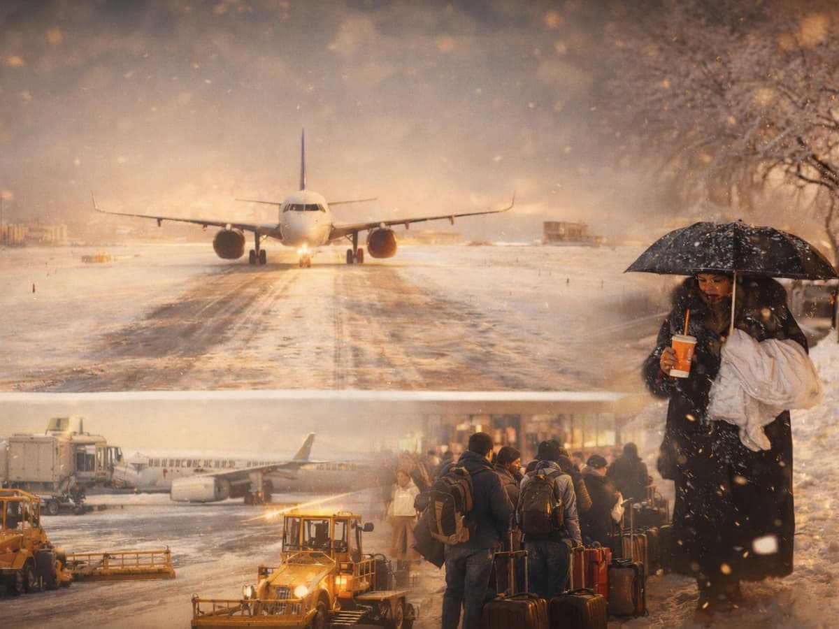 Caos y retrasos en vuelos de Guayaquil a New York por tormenta de nieve