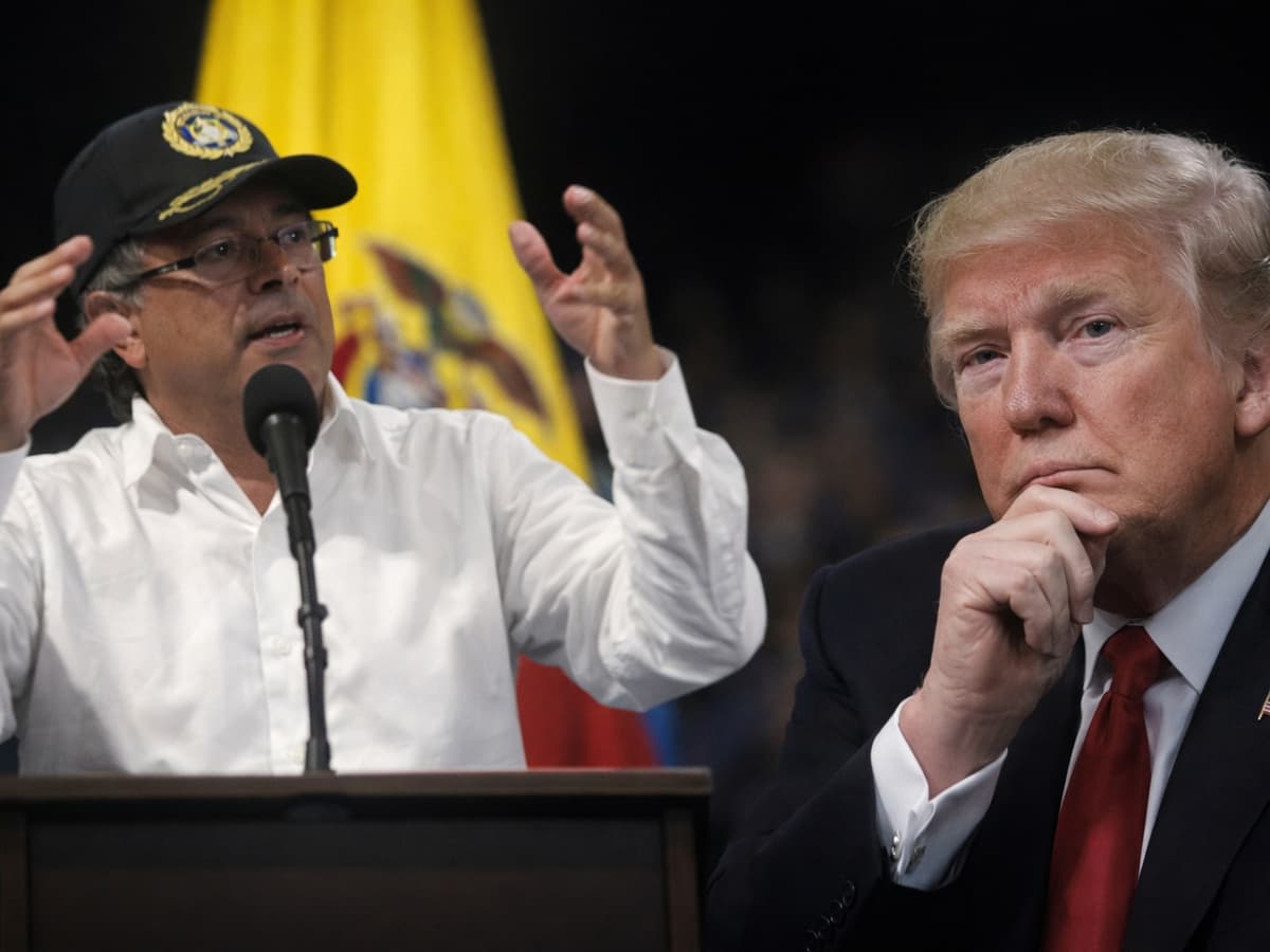 “Si me quiere meter preso, inténtelo”, dice Gustavo Petro, desafiando a Donald Trump
