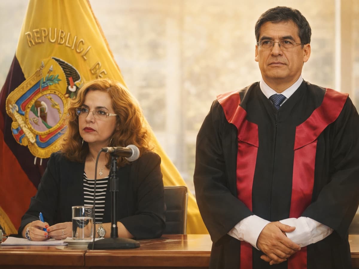 José Suing deja la Presidencia de la Corte Nacional; Camacho asume encargo